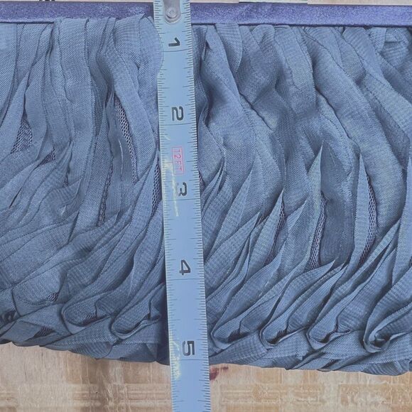 Rare Nite Bags by Carlo Fellini Elegant Grey Ruffled Clutch Evening Cocktail - Picture 11 of 11